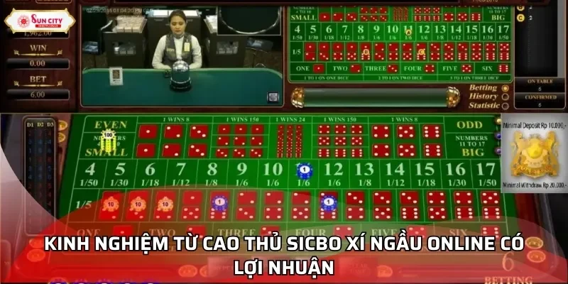 Kinh nghiệm từ cao thủ sicbo xí ngầu online có lợi nhuận